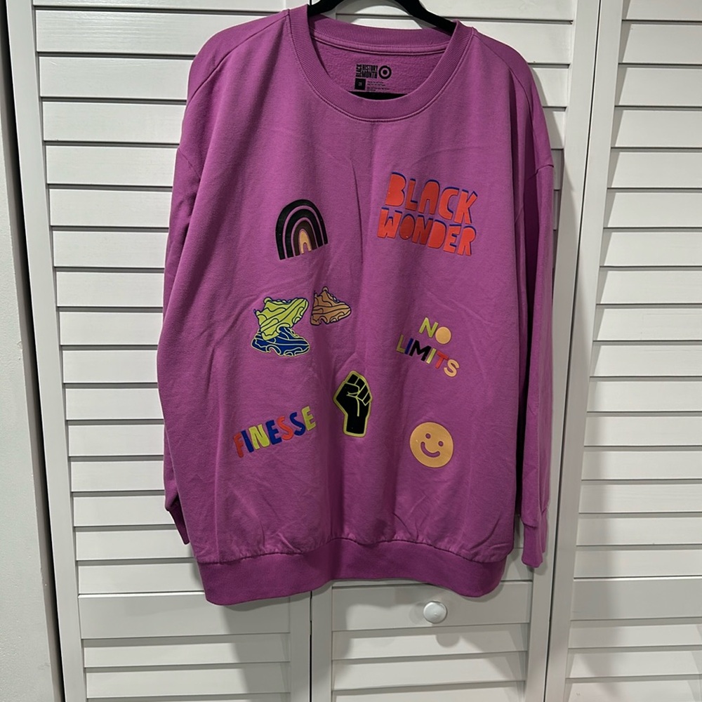 Purple sweatshirt